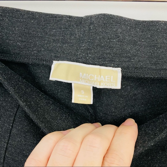 MICHAEL Michael Kors gray Piped Seams Signature Plate Pant Leggings - Picture 4 of 5